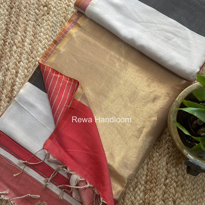 Exclusive Maheshwari Four Paddle Weaving Saree