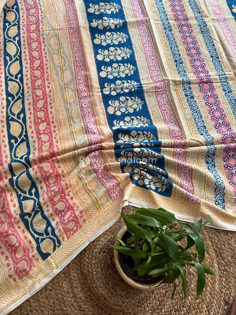 Indigo Cotton Saree