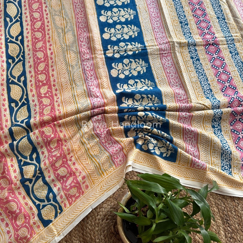 Indigo Cotton Saree