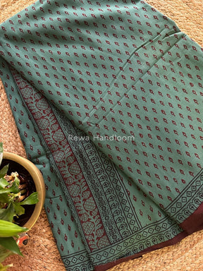  Bagh Print Cotton Saree