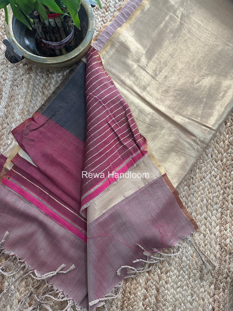 Exclusive Maheshwari Multicolor Four Paddle Weaving Saree FPS018
