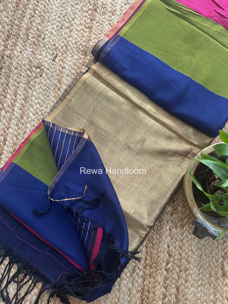 Exclusive Maheshwari Four Paddle Weaving Saree