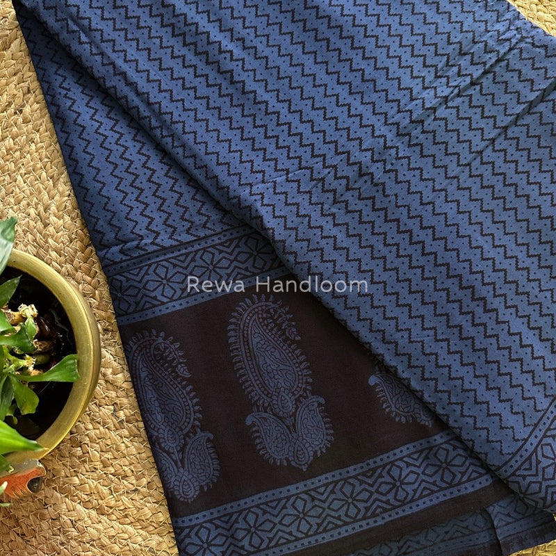  Bagh Print Cotton Saree