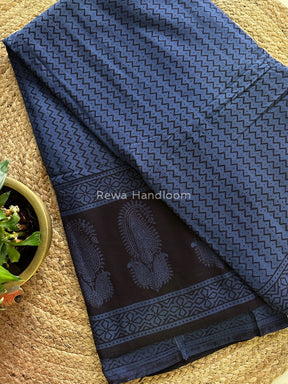  Bagh Print Cotton Saree