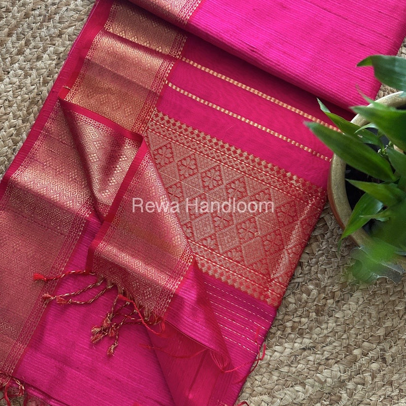 Maheshwari Rich Pallu Silk Saree