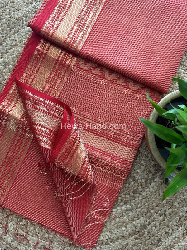 Maheshwari Tissue Rich Pallu Saree 