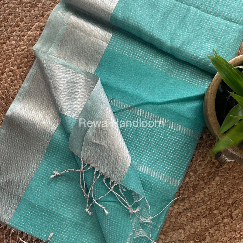 Maheswari Silver Tissue Saree