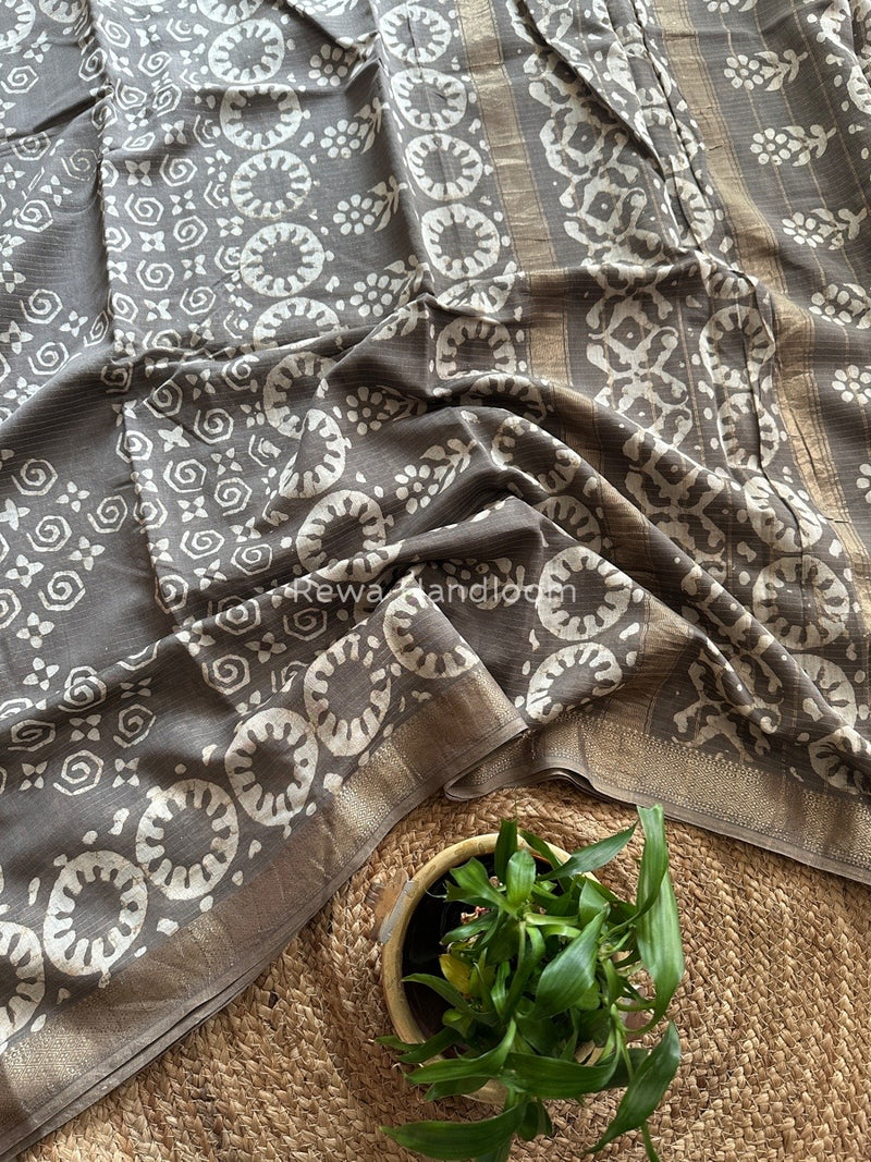 Tissue Lining Kashish Print Saree