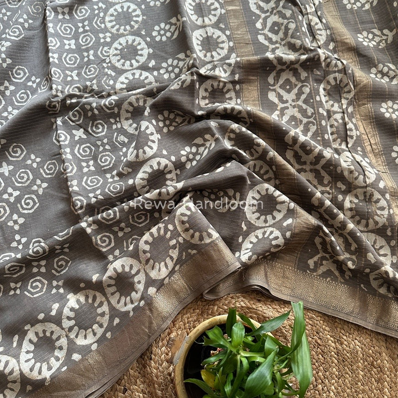 Tissue Lining Kashish Print Saree