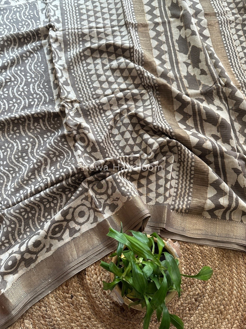 Tissue Lining Kashish Print Saree