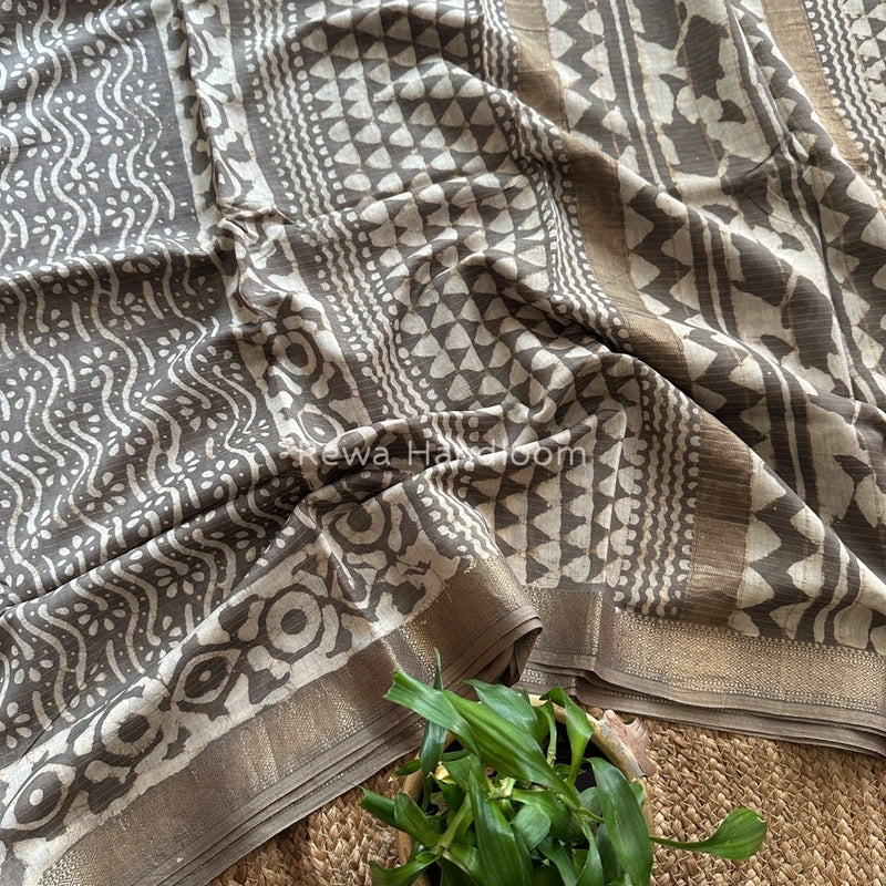 Tissue Lining Kashish Print Saree