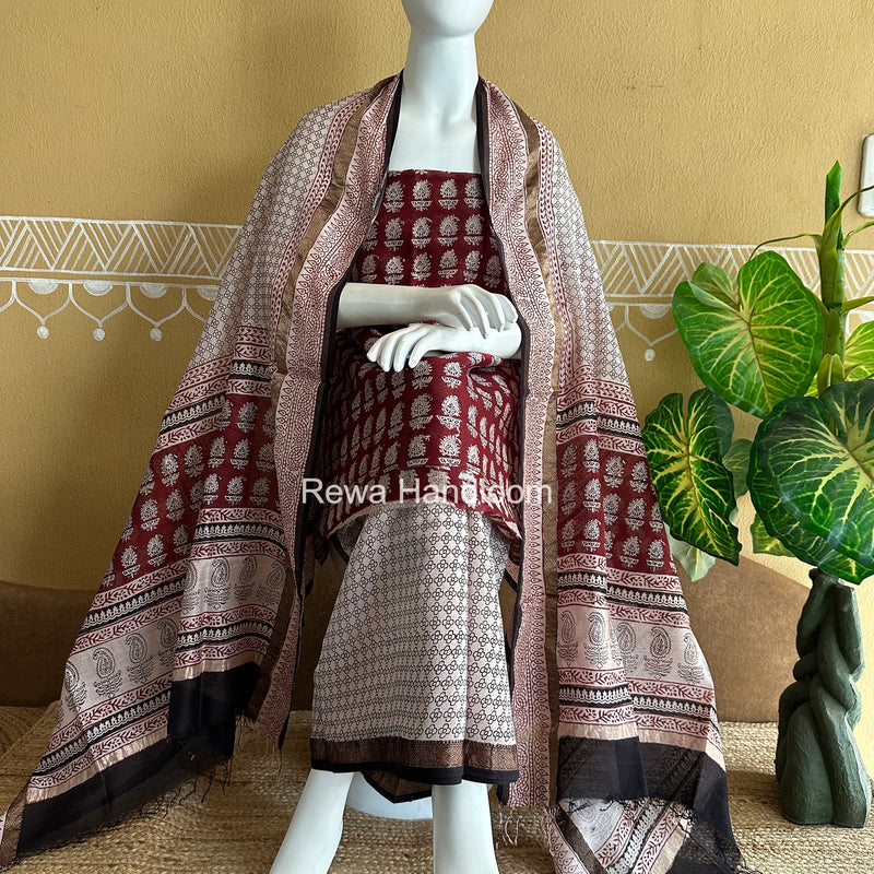 Maheshwari Bagh Print Suit