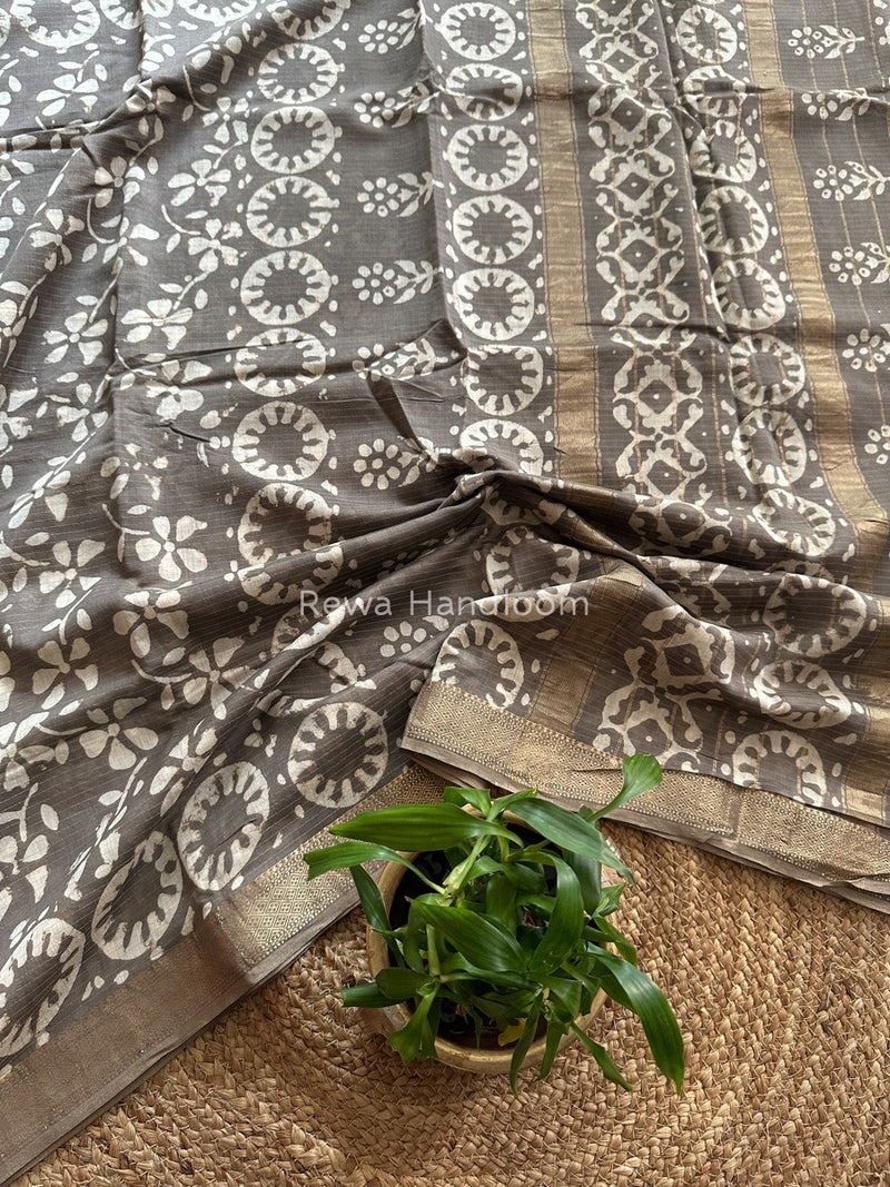 Tissue Lining Kashish Print Saree