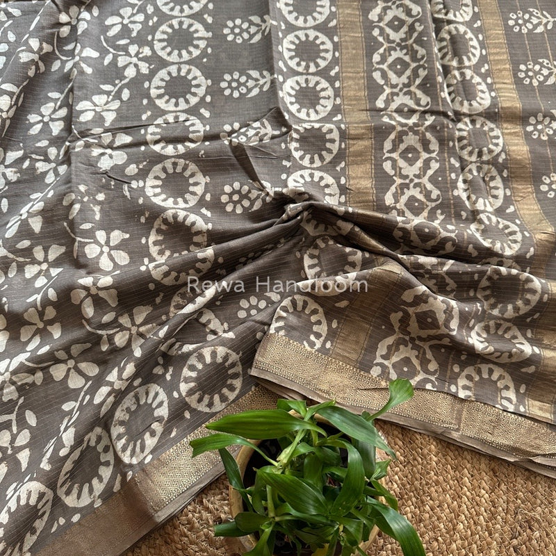 Tissue Lining Kashish Print Saree
