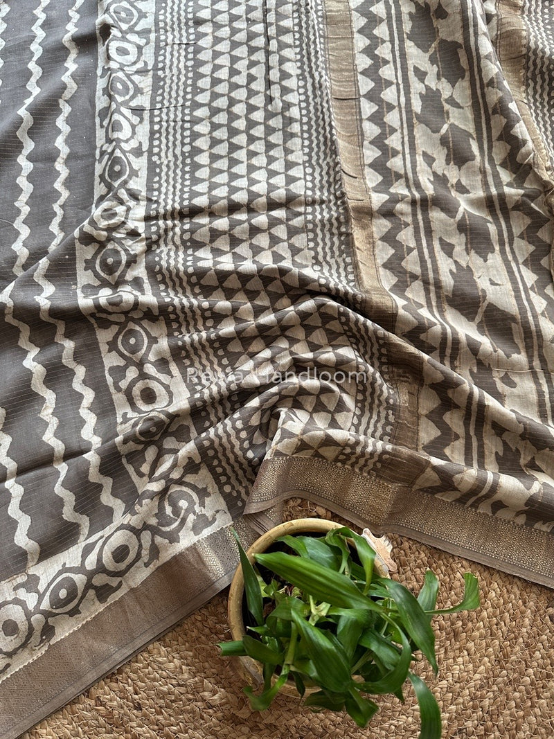 Tissue Lining Kashish Print Saree