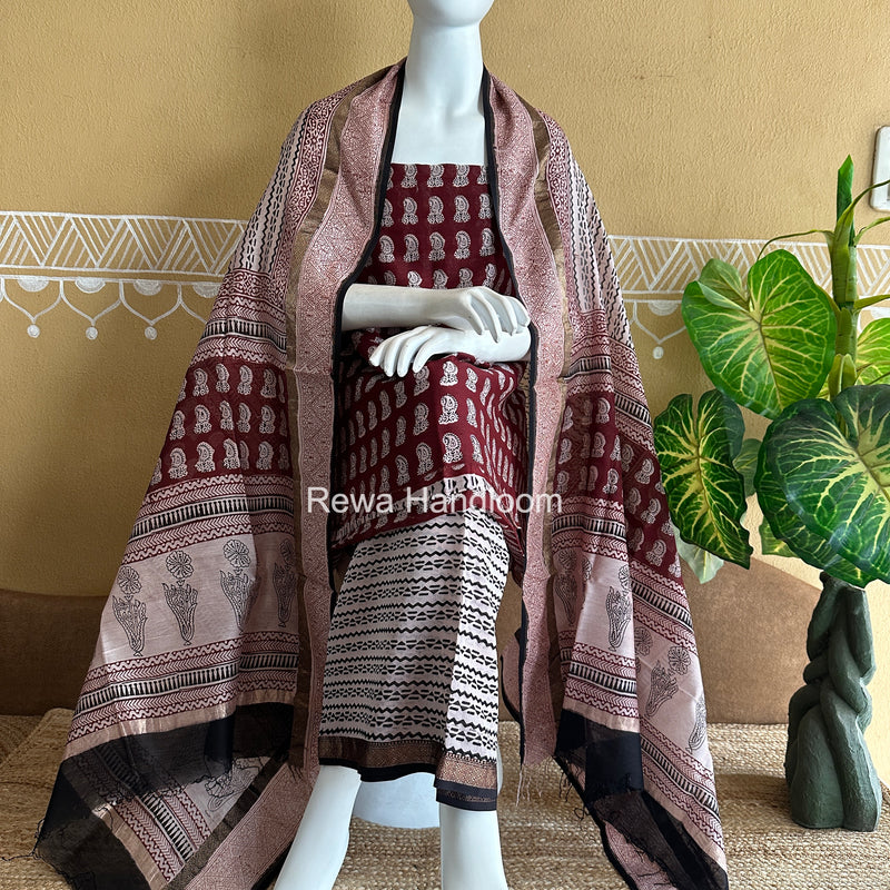 Maheshwari Bagh Print Suit