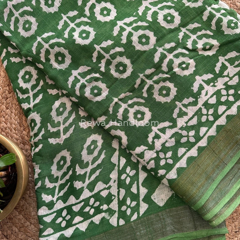  Cotton Linen Saree
