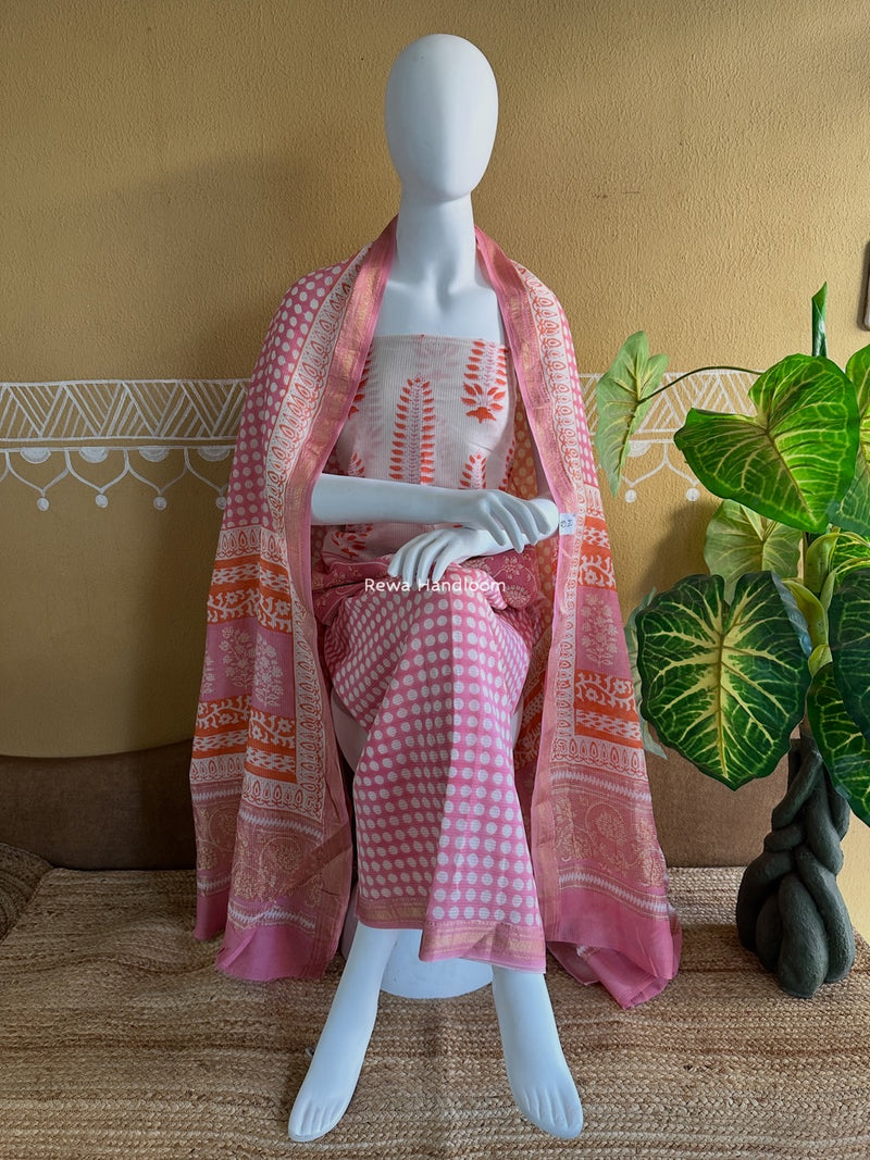 Maheshwari Bagh Indigo Print Suit