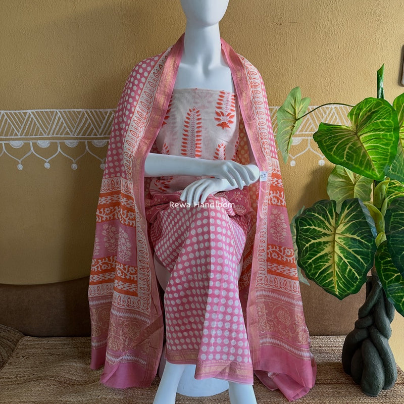 Maheshwari Bagh Indigo Print Suit