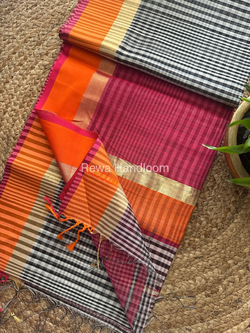 Exclusive Maheswari Checks Saree