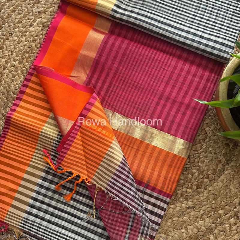 Exclusive Maheswari Checks Saree