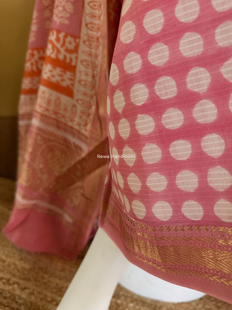 Maheshwari Bagh Indigo Print Suit