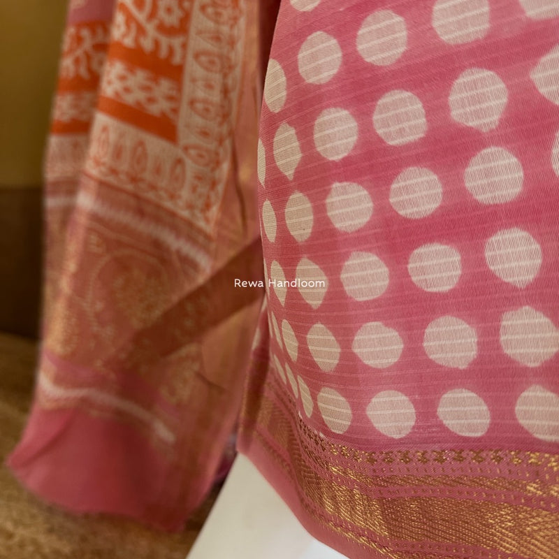 Maheshwari Bagh Indigo Print Suit