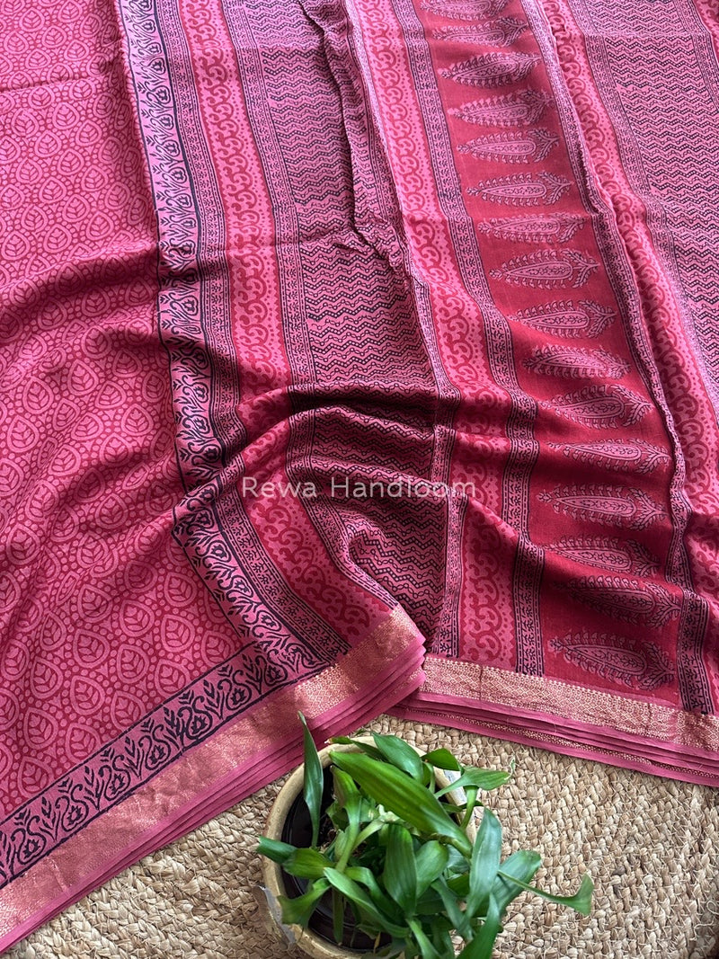 Maheshwari Bagh Print Saree