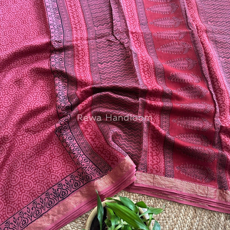 Maheshwari Bagh Print Saree