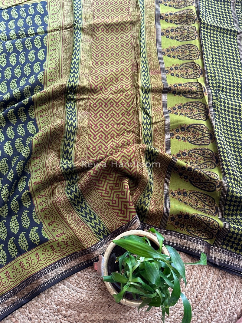 Maheshwari Bagh Print Saree