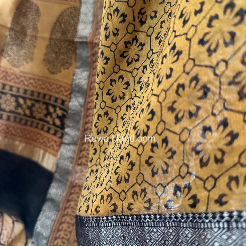 Maheshwari Maroon-Orange Bagh Print Suit BSP0211
