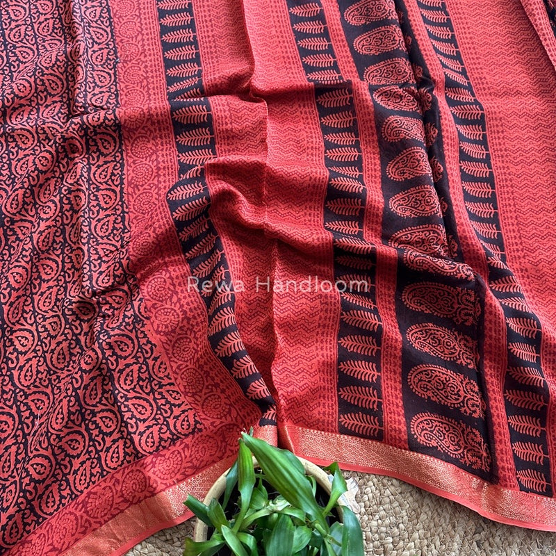 Maheshwari Bagh Print Saree
