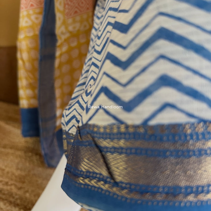 Maheshwari Bagh Indigo Print Suit