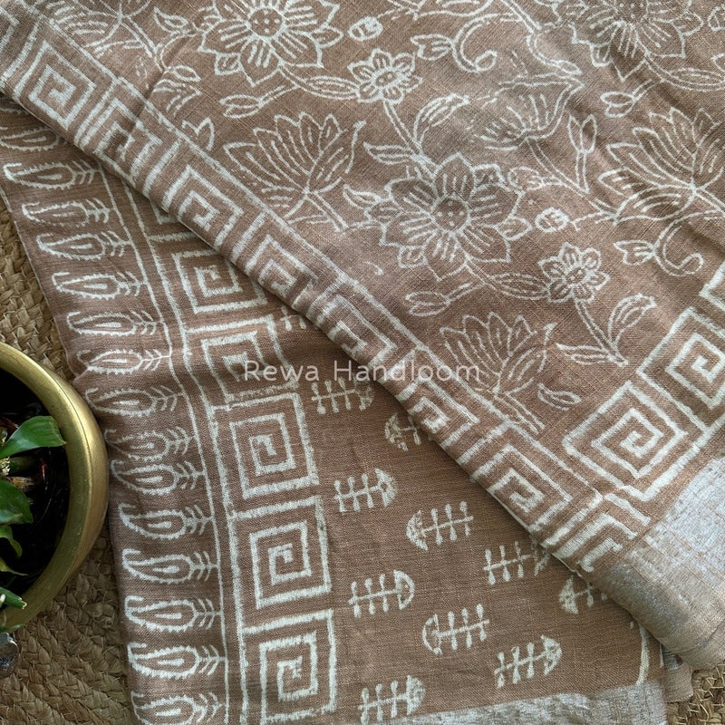  Cotton Linen Saree