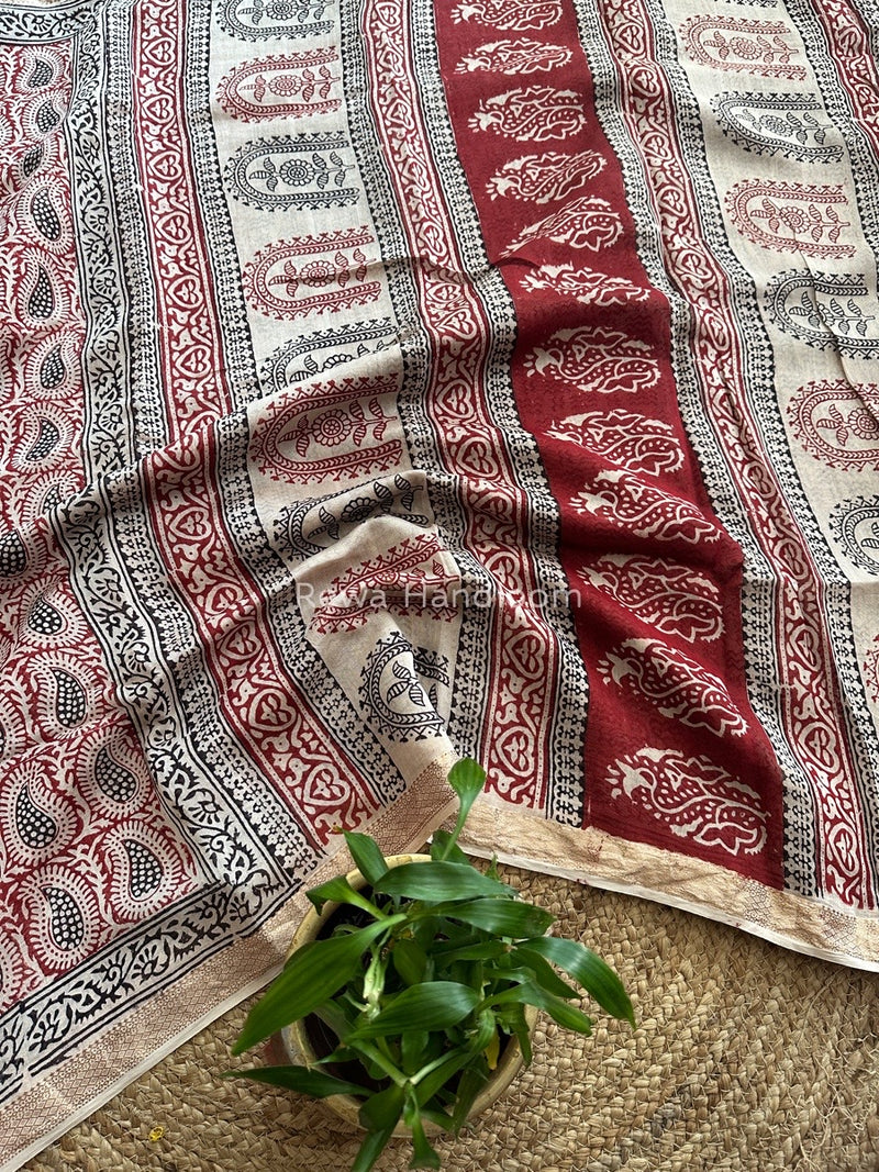 Maheshwari Bagh Print Saree