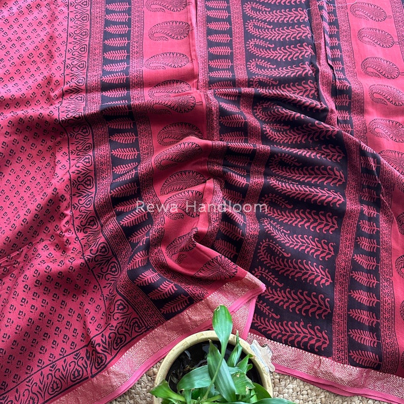 Maheshwari Bagh Print Saree