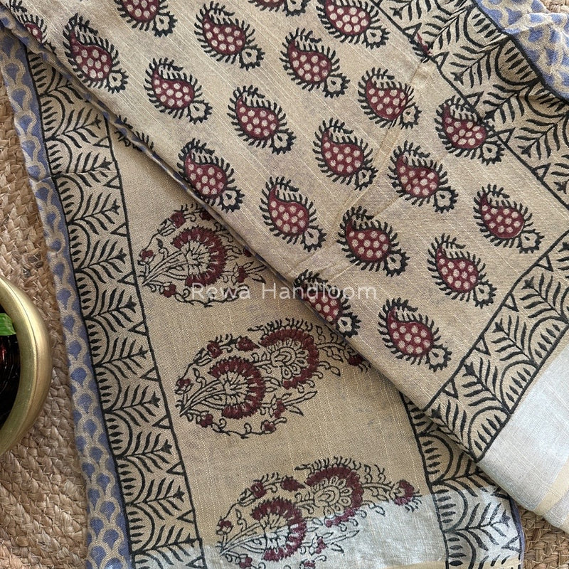  Cotton Linen Saree