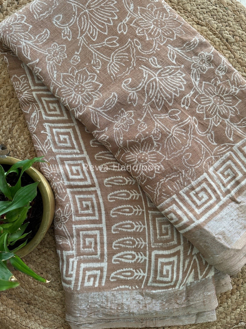  Cotton Linen Saree