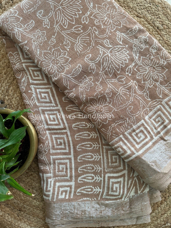  Cotton Linen Saree