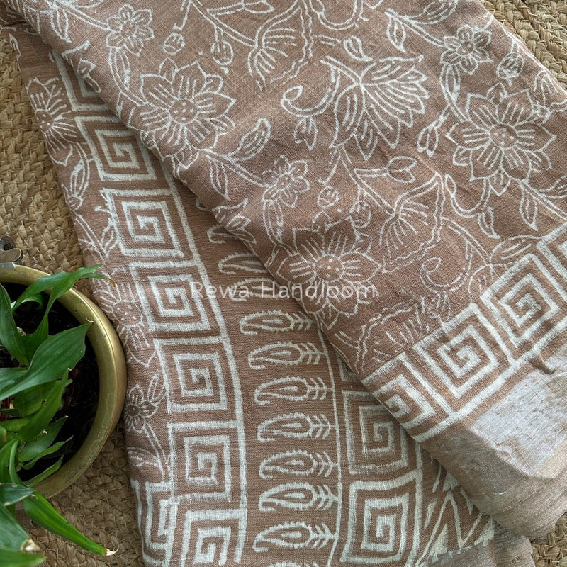  Cotton Linen Saree