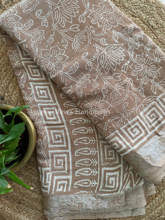  Cotton Linen Saree