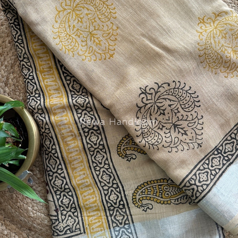  Cotton Linen Saree