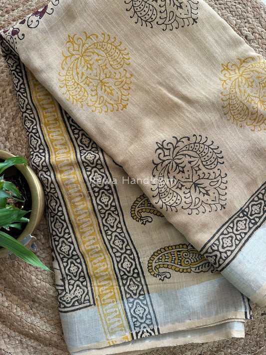  Cotton Linen Saree