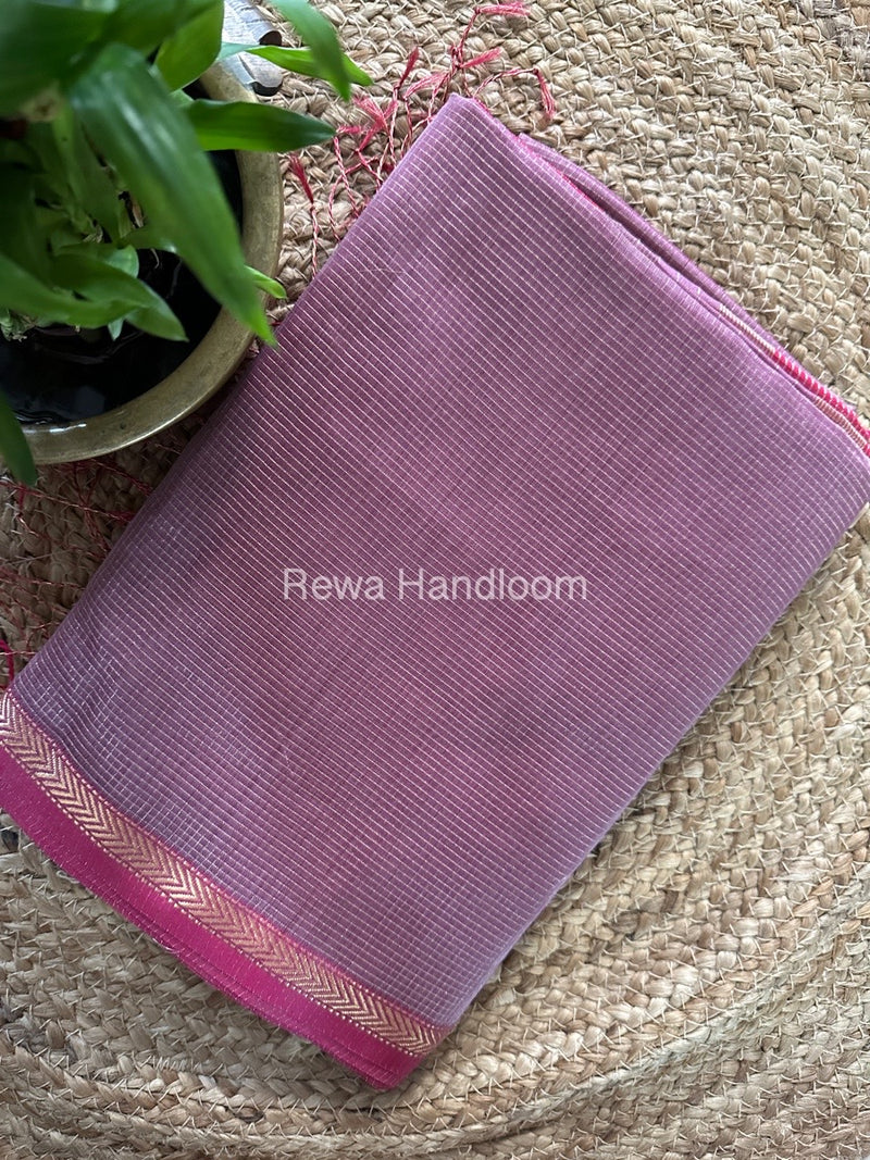 Maheshwari Light Onion Tissue Silk Saree TCB0043