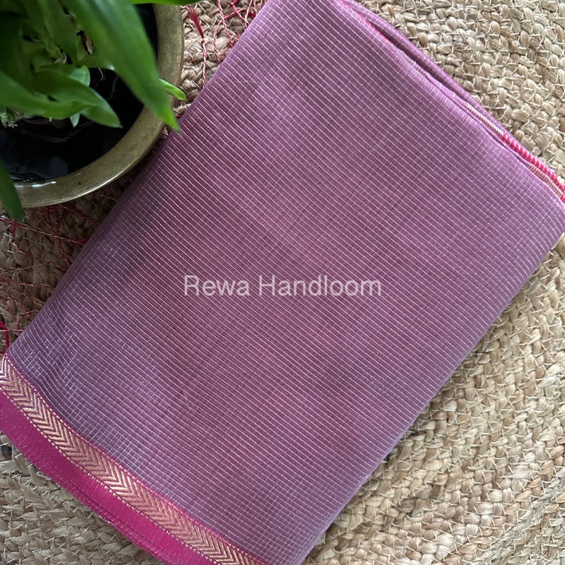 Maheshwari Light Onion Tissue Silk Saree TCB0043