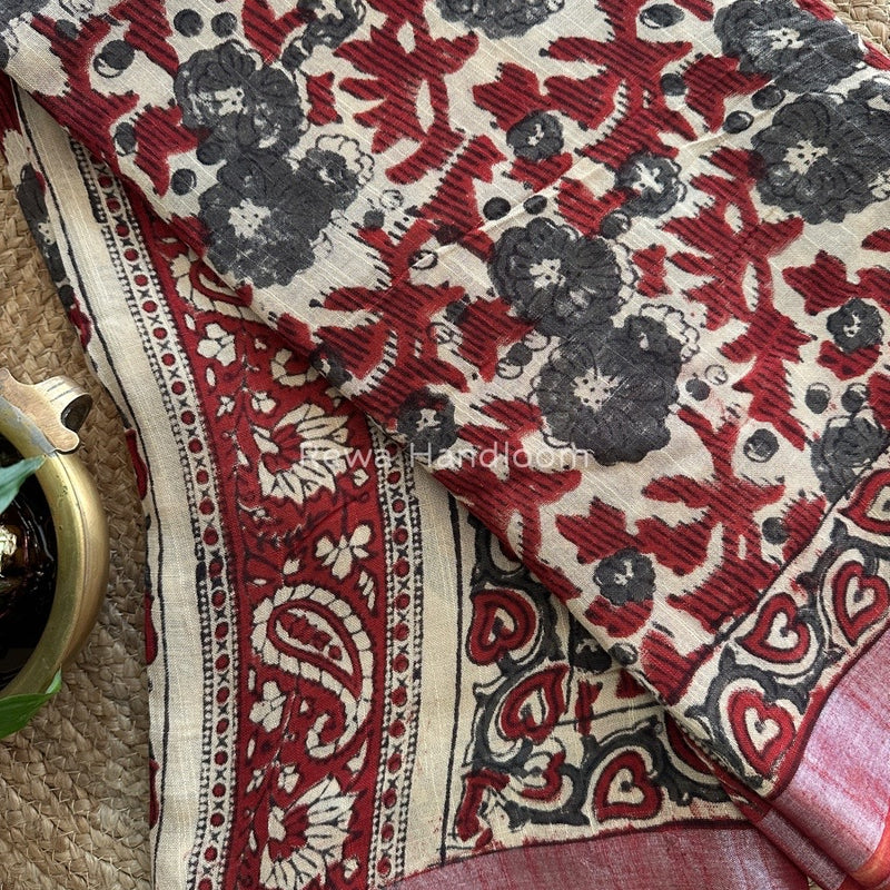  Cotton Linen Saree