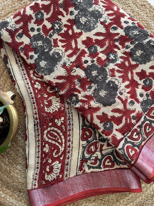  Cotton Linen Saree