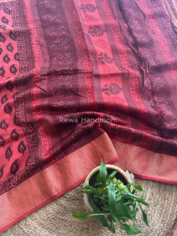 Maheshwari Bagh Print Saree