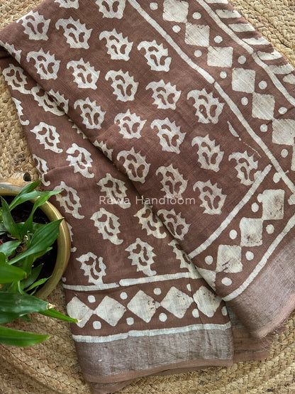  Cotton Linen Saree