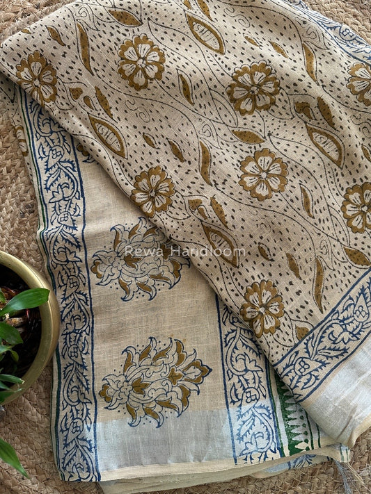  Cotton Linen Saree